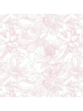 Boho Floral Peel Stick Wallpaper White Pink Removable Self Adhesive Vinyl Decor